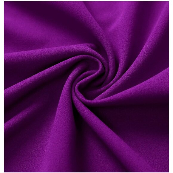 Dresstells Women's Purple Modest Vintage Cocktail Formal Party Dresses - Picture 5 of 7